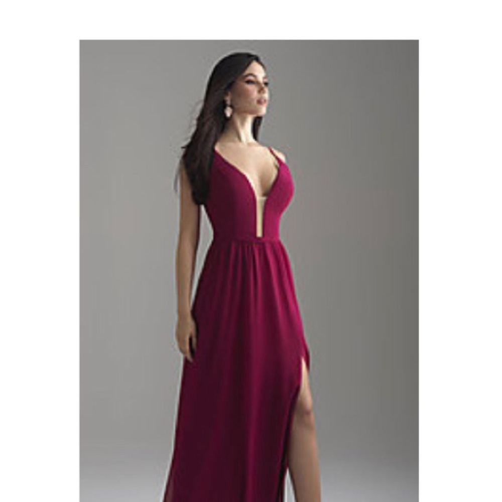 Long Chiffon Madison James Party Dress with Corset